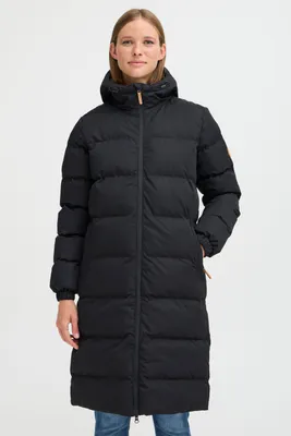 Produktbild von NORTH BEND NBElla Damen Steppmantel Winterjacke Outdoorjacke atmungsaktiv wasserdicht winddicht mit Kapuze Reißverschlusstaschen TPU-Membran