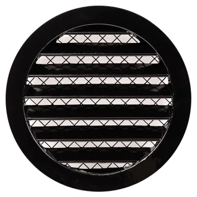 Obrázek produktu pro Mřížka Ventilu Z Hliníkové Slitiny D160 Černá