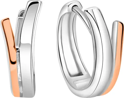 Produktbild von Zeeme Basic Klappcreolen 925/- Sterling Silber 1,7cm mehrfarbig ohne 271210228