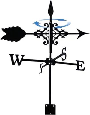 Produktbild von Famanu Wetterfahne Windrichtungsanzeiger - Metallkonstruktion