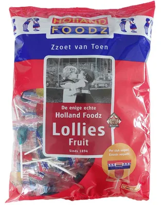 Obrázok produktu pre Holland Foodz ovocné lízanky s ovocnou príchuťou 1150g