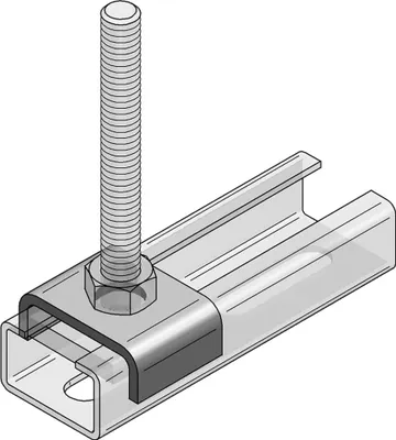 Produktbild von MEFA Profilhalter C-Profil 45 V2A Bohrung 13 mm für Gewinde M12, 1 Stk.