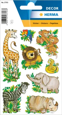Immagine prodotto di Herma 3793 Adesivo DECOR animali della giungla