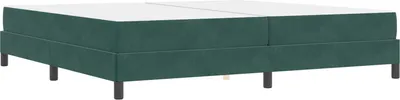 Produktbild von vidaXL Boxspringbett mit Matratze Dunkelgrün 200 x 200 cm Stoff