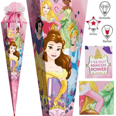 Produktbild von Roth Schultüte 85 cm Exklusiv Set, Motiv / Ausführung:Disney Prinzess