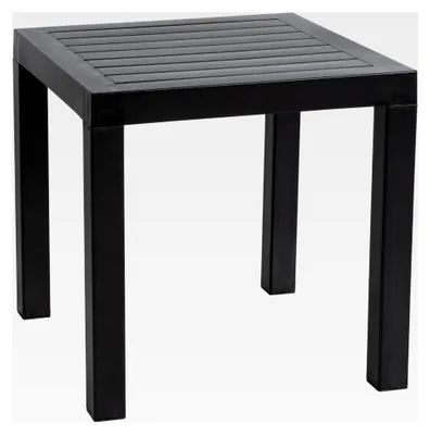 Produktbild von Beistelltisch Ocean I Wetterfester Gartentisch aus UV-beständigem Kunststoff, Farbe: schwarz