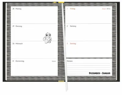 Produktbild von Stitch 17-Monats-Kalenderbuch A5 2027 - 17 Monate. Von August 2026 bis Dezember 2027