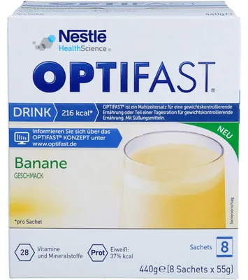 Produktbild von Optifast Drink Banane Pulver 8X55 g