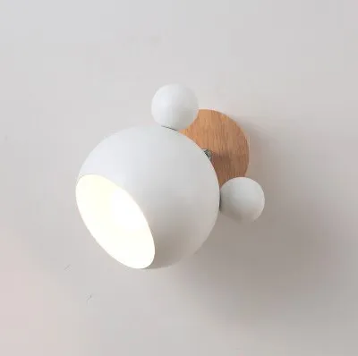 Produktbild von Wandleuchte Wandlampe,E27 Kinder Nachttischlampe,Verstellbar Wandleuchte,Holz