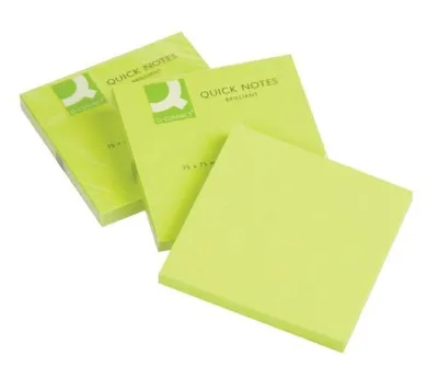 Obrázek produktu pro Q-Connect® KF10515 Samolepicí bločky Brilliant - 76 x 76 mm, zelené
