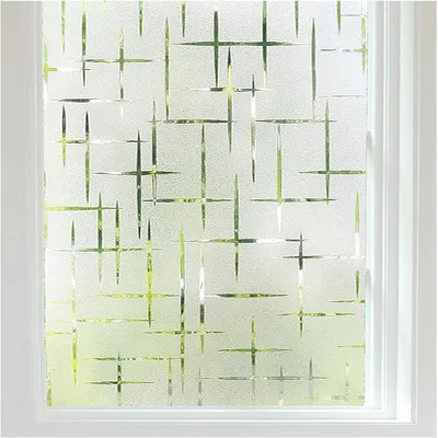 Zdjęcie produktu dla Folia Raamfolie - Matowa folia - Zapewnia prywatność - Przyklejana statycznie - 445 x 200 cm - Przezroczysta
