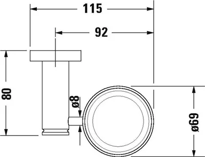 Produktbild von Duravit Duravit Glashalter D-CODE m Glas R chr