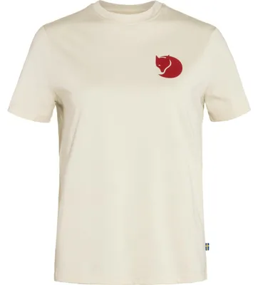 Productafbeelding van Fjällräven dames T-shirt "Fox Boxy Logo", kleur: kalkwit, maat: M