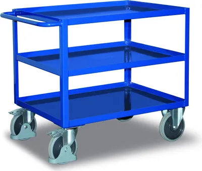 Produktbild von Tischwagen 400 kg 995x695 mm 3 Stahlwannen