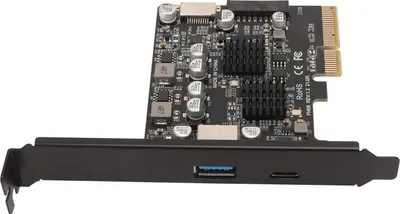 Obrázek produktu pro Rozšiřující karta PCIe typu C 10Gb/s s vysokorychlostním pozlaceným pinem vpředu Typ E PCIE USB3.2 pro stolní počítač