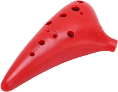 Immagine prodotto di Ocarina, strumento musicale - Ocarina in tonalità di Do - Ideale per imparare a suonare - Fori arrotondati - Dimensioni: 18 x 14 x 5 cm