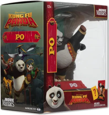 A product box for a Kung Fu Panda Movie Maniacs PVC statue of Po.