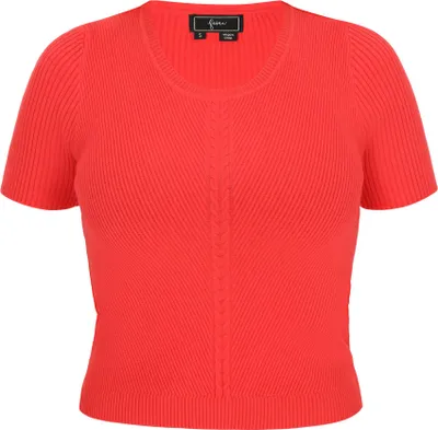 Image de Pull pour femme NAEMI - rouge, taille XS