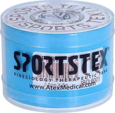 Produktbild von SPORTS-TEX Kinesiologie TAPE 5cmx5m Blau