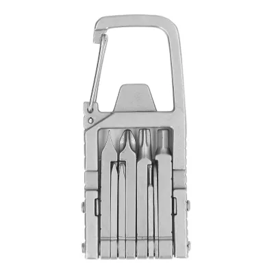 Image de Porte-clés Multitool 12 en 1 Multitool pliable Acier inoxydable Outdoor Tournevis Bit