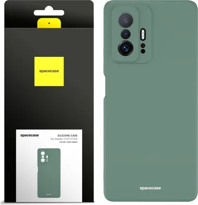 Zdjęcie produktu dla Silikonowe etui SPACECASE Silicone Case do Xiaomi 11T/11T Pro Zielony