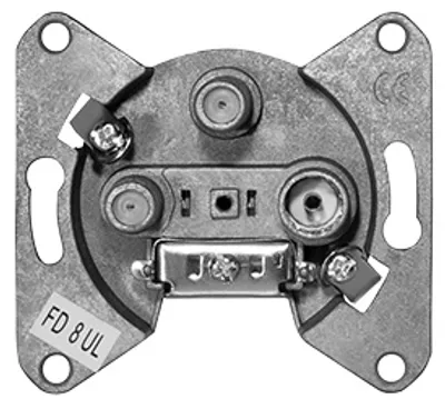 Produktbild von Transmedia Antennendosen; Einzeldose für Zweikabeltechnik, FD 8 U