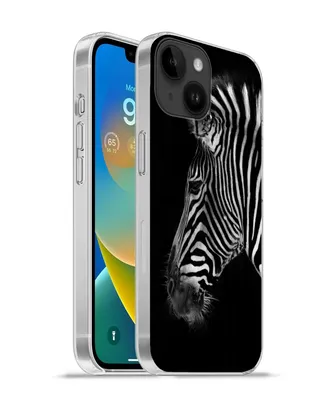 Produktbild von MuchoWow® Handyhülle Schutzhülle Hülle für Apple iPhone 14 - Softcase Zebra - Wilde Tiere - Schwarz Silikon Softcase Handy Hülle - Mobiltelefonhülle
