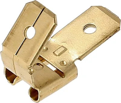 Produktbild von Flachsteckhülse mit Abzweig Steckbreite: 6,3 mm Steckdicke: 0.8 mm