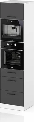 Zdjęcie produktu dla Słupek Kuchenny 3 Szuflady 60Cm Piekarnik S60Ms3 Spremium Szary Mat