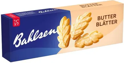 Produktbild von Bahlsen Butterblätter feinstes knusprig zartes Buttergebäck 125g