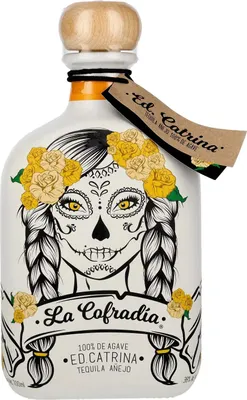Image de La Cofradia ED. CATRINA Tequila Añejo 100% de Agave 38% Vol. 0,7l