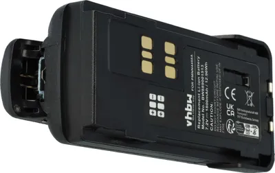 Produktbild von vhbw Akku Ersatz für Motorola PMNN4491AR für Funkgerät, Walkie Talkie (1800 mAh, 7,4 V, Li-Ion) + Gürtelclip