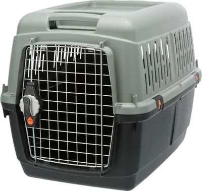 Produktbild von TRIXIE Transportbox Giona - anthrazit/grau-grün - 50 × 51 × 70 cm