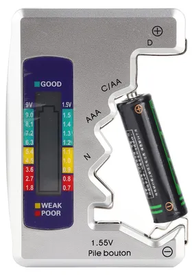 Productafbeelding van Digitale batterijtester voor AA, AAA, 9V en knoopbatterijen