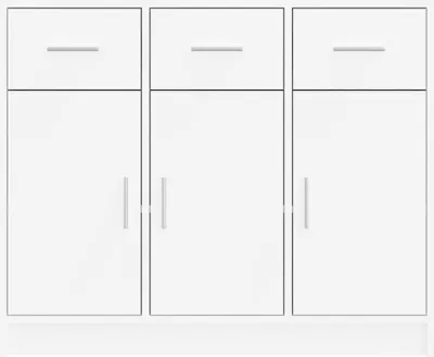 Produktbild von vidaXL Sideboard Weiß 91 x 28 x 75 cm Holzwerkstoff