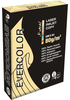 Produktbild von Kopierpapier, DIN A4, 80g/qm, 500 Blatt, Recycling, hellgelb