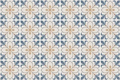 Produktbild von Fliesenaufkleber 15x15 cm – 24 Stück – Selbstklebend – Wasserfest – Pflegeleicht – Hitzebeständig – Für Küche & Bad – Blumenmotiv in einem Netz