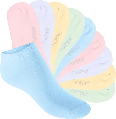 Produktbild von Footstar EVERYDAY! 10 Paar Kinder Sneaker Socken - Pastell 23-26