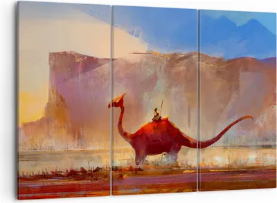 Produktbild von Bild auf Leinwand - Leinwandbild - Fantasie Märchen - 105x70cm - Wand Bild - Wanddeko - Wandbilder - Leinwanddruck - Bilder - Kunstdruck - Wanddekoration - Leinwand bilder - Wandkunst - CE105x70-3932
