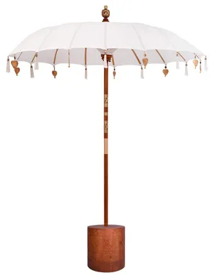 Productafbeelding van Balinese parasol met voet Rond 190 x 190 x 295 cm