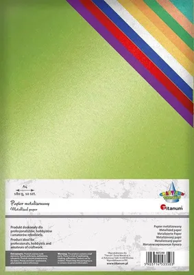 Produktbild von Papier metalizowany A4 10 kolorów 180g