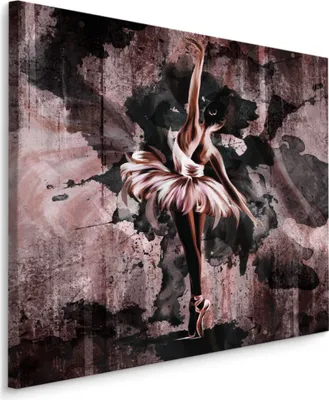Produktbild von Muralo Leinwand Bild CANVAS BALLERINA Ballett Malerei Kunst Tanz Aquarell Abstraktion Br. 50 cm x Hö. 50 cm