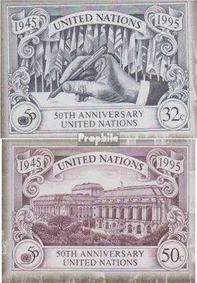 Produktbild von Briefmarken UNO - New York 1995 Mi 687B-688B (kompl.Ausg.) gestempelt 50 Jahre UNO
