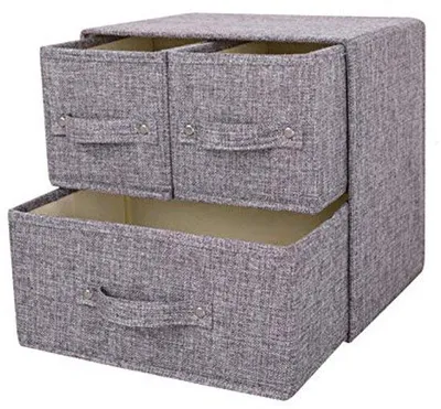 Produktbild von Unterwäschentasche aus Baumwollgewebe - grobmaschig - 3er-Pack - einfache Reisebekleidung