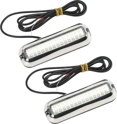 Zdjęcie produktu dla Marine Led Lights 42LEDS Wodoodporne podwodne oświetlenie łodzi LED 10?30V DC Wtyczka spustowa do łodzi jachtowej Białe światło