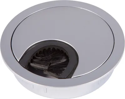 Produktbild von Kabeldurchführung Kabeldurchlass aus Metall Chrom matt Achtung - Neues Bohrmaß Ø 68 mm