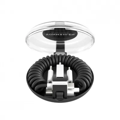 Immagine prodotto di VONMAHLEN, MFI Allroundo® Cavo USB A/Micro USB C Lightning All-in-One, nero