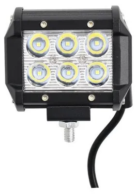 Zdjęcie produktu dla Wodoodporna lampa robocza Promolink z 6 diodami LED o mocy 18 W, 10–30 V, do pałąka zabezpieczającego (ATV, Jeep)