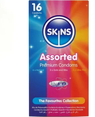 Immagine prodotto di Skins - Confezione Assortita Di Premium Conservanti 16 Pezzi