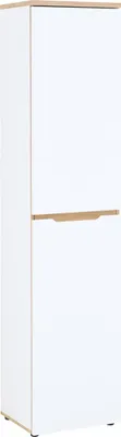 Produktbild von Aktenschrank >Memphis< in Weiß / Artisan Eiche Nachbildung - 45x197x38 (BxHxT)